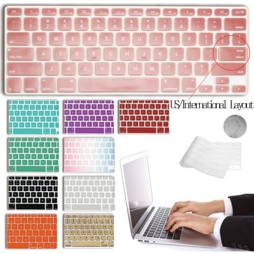 Laptop Keyboard Film for Apple Macbook 12" A1534 /Pro 13" A1708 Dustproof Soft Silicone Keyboard Cover Skin Protecter Film