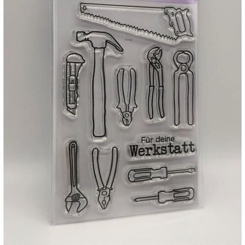 CLEAR STAMP German DIY Scrapbook Card album paper craft silicon rubber roller transparent stamps 89