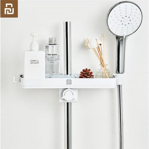 Youpin Dabai ABS Rectangle Bathroom Organizer Shower Shelves Storage Rack Holder Shampoo Tray Bathroom Single Tier Head Holder