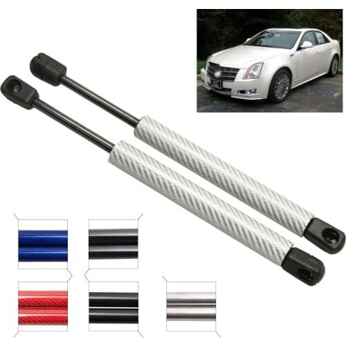 For 2008-2012 Cadillac CTS Sedan Rear Trunk Boot Auto carbon fiber Gas Spring Struts Prop Ascensor de apoyo 12.09 inch