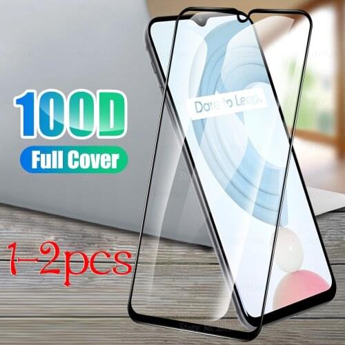 Realmi c21 glass1- 2pcs protective glasses for realme c21 c 21 21c 6.5" glass full cover tempered glasses screen protectors film