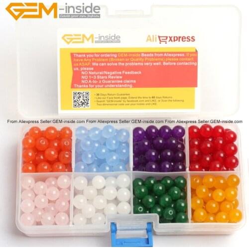 Cat Eye Glass Beads For Jewelry Making Beads Kit 8 Color in One Box 8mm DIY Jewellery FreeShipping Wholesale Gem-inside