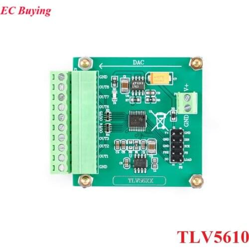 TLV5608 Digital to Analog Conversion Module 8 Channel Octal Serial DAC TLV5610/TLV5608/TLV5629 with Program