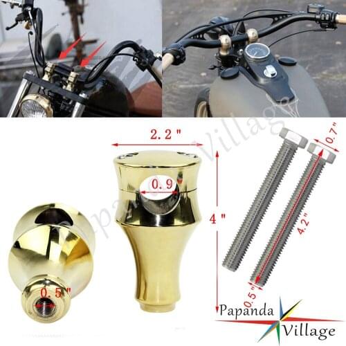 1 Pair Universal Motorcycle Handlebar Mount Clamp Motorbike Handlebar Riser Clamp For Harley Cafe Racer Sportster Softail Custom