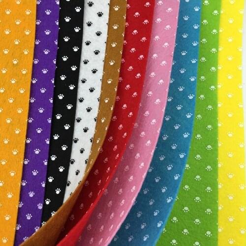 10PCS/lot 15*15cm 100% Polyester Felt Fabric Non-woven Printed Mixed Patchwork Women DIY Craft Sewing Toy Home Decoration N2A