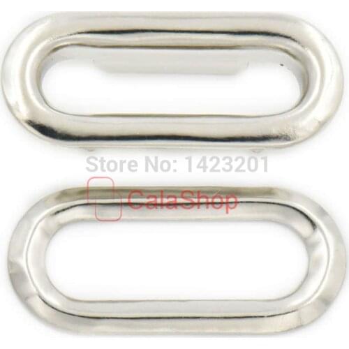 100 pcs / Lot 7mm x 25mm Metal Oval shaped Grommet Eyelets with washers Canvas Self Backing Nickle