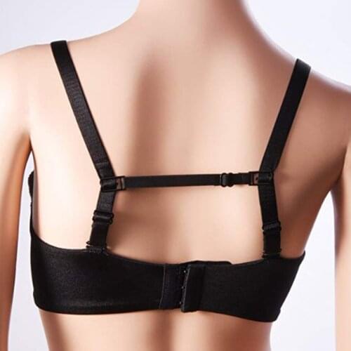 Pack of 3pcs Nonslip Elastic Adjustable Band Bra Strap Holder Racer Back Clip for Women Lady