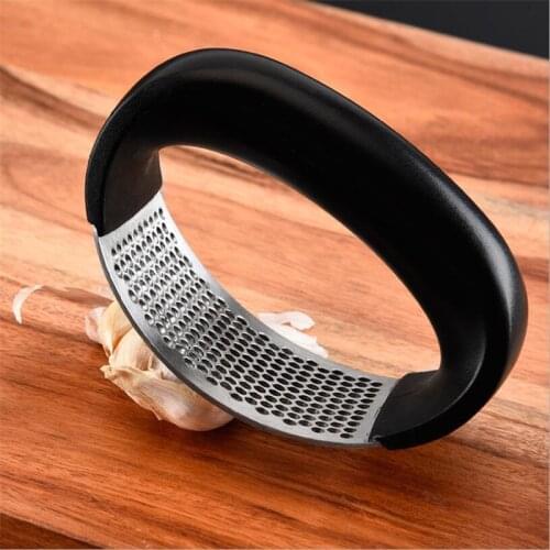 304 Garlic Press Household Manual Garlic Press Device Kitchen Press With Box Squeezer Handheld Ginger Garlic Tools Easy Operate