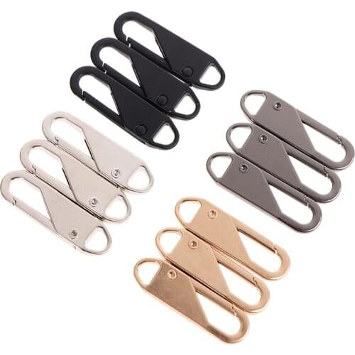 8pcs Fashion Zipper Slider Puller Instant Zipper Repair Kit Replacement For Broken Buckle Travel Bag Suitcase Zipper head