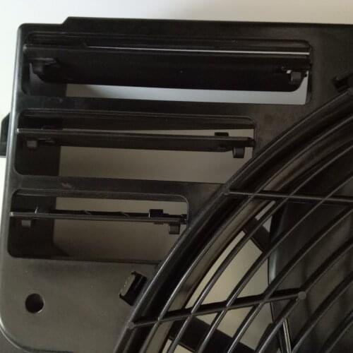 A/C Condenser Cooling Fan Assembly Set Fit BMW X5 M54 N62 2000-2006 OEM 64546921381 64546921940