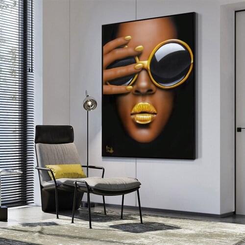 Abstract Cool Girl Pictures Sexy Women Graffiti Street Art Portrait Posters Canvas Painting For Living Room Frameless