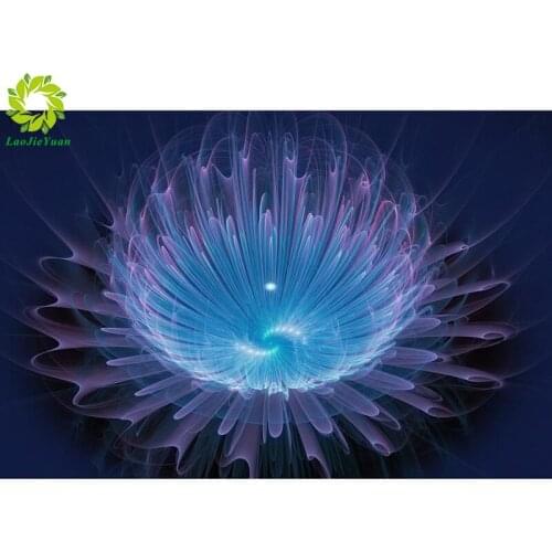 Old Street 5d Diamond Painting Full Drill Square Diamond Embroidery Purple dream flower Picture Of Rhinestones Home Decoration