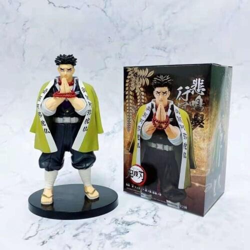 Anime Demon slayer kimetsu no yaiba Himejima Gyoumei Action figures Tsuyuri Kanao Kanroji Mitsuri Uzui Tengen anime figure gifts