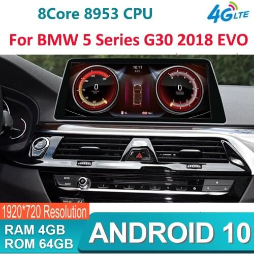 8 Core Android 10 car radio multimedia Screen for BMW 5 Series G30 2018 EVO system WIFI 4G BT 4+64GB IPS Touch GPS Navi Receiver