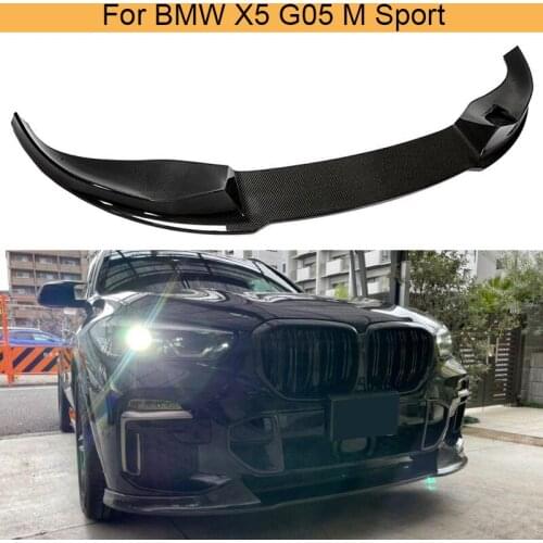 Car Front Bumper Lip Spoiler Splitters for BMW X5 G05 M Sport 2019 2020 Car Front Bumper Guard Lip Spoiler Splitter Carbon Fiber