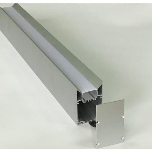 Free Shipping 1.2m/pcs or 1.8m/pcs high quality led linear light housing with milky cover, end caps and hanging cable