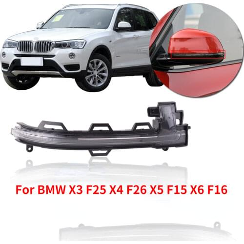 CAPQX For BMW X3 2011-2014 For X4 2014 2016 For X5 X6 2011-2014 Outside Rearview Mirror LED Turn light Signal lamp Flash light