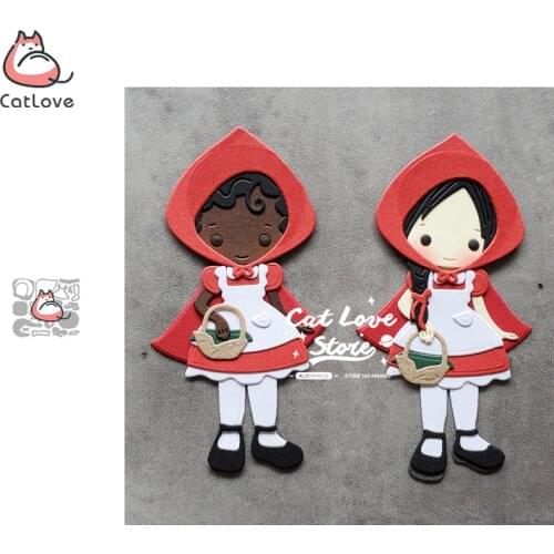 Catlove Little Red Riding Hood Metal Cutting Dies Scrapbooking Stencil Die Cuts Card Making DIY Craft Embossing New Die For 2020