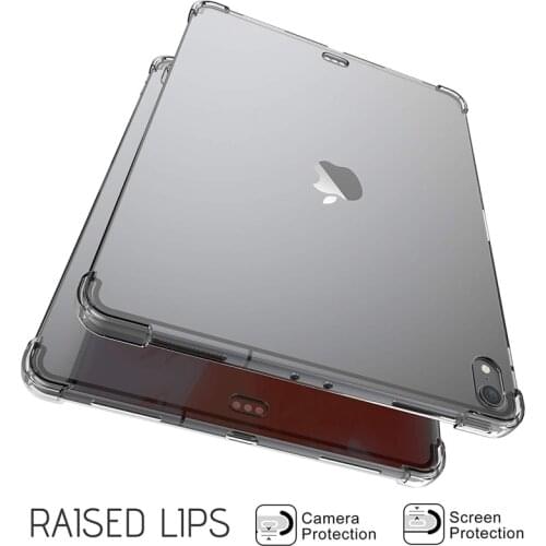 Drop Resistance Transparent Soft Silicon Clear TPU Cover Case for Apple iPad Pro 11 2018 A1980 A2013 A1934 Cases Coque Funda