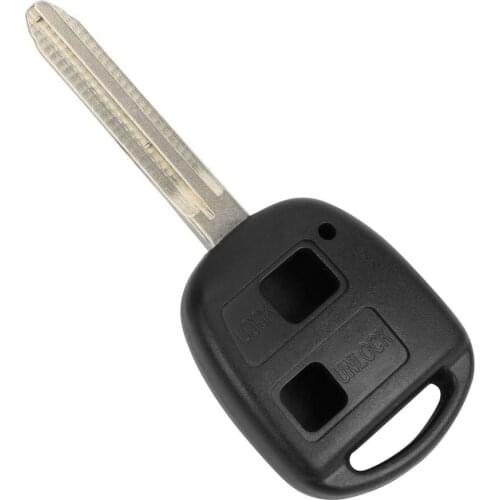 2 Buttons Car Key Case Fit for Toyota Yaris Avalon Camry RAV4 Corolla Echo Auto Replacement Key Cover Remote Key Shell Case