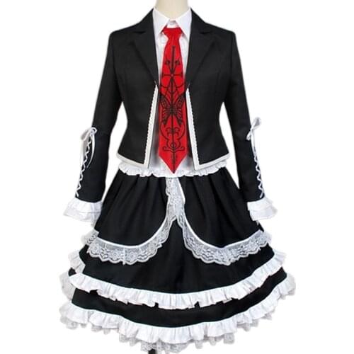 Danganronpa Celestia Ludenberg Cosplay Costume Woman Lace Lolita Uniform Skirt Halloween Party Dress Cosplay Anime Women