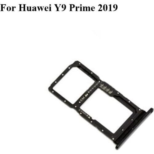 For Huawei Y9 Prime 2019 Original Sim Card HolderTray Card Slot For Huawei 9 Prime 2019 Sim Card Holder Replacement Parts