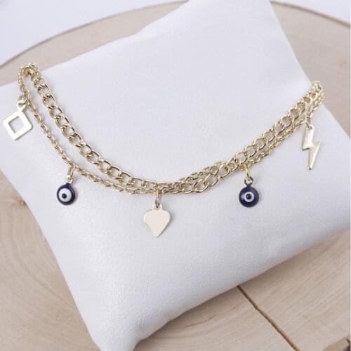 Enamel Evil Eye Bangle