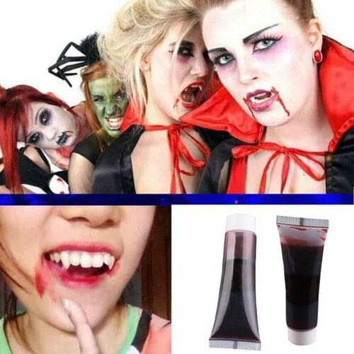 Fake Blood Gel Tube Horror Costume Halloween Makeup Coagulated Funny Toys