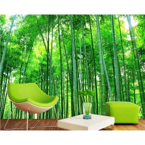 Customize murals of high quality natural landscapes of any size Bamboo forest photo wall mural wallpaper wall sticker beibehang