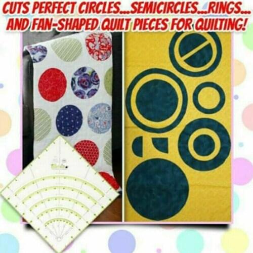 Multi-angle Cutting Ruler Patchwork Ruler Sewing Tools Multifunction Craft Supplies Diy Ruler Fan Arcs Accessories Handmade
