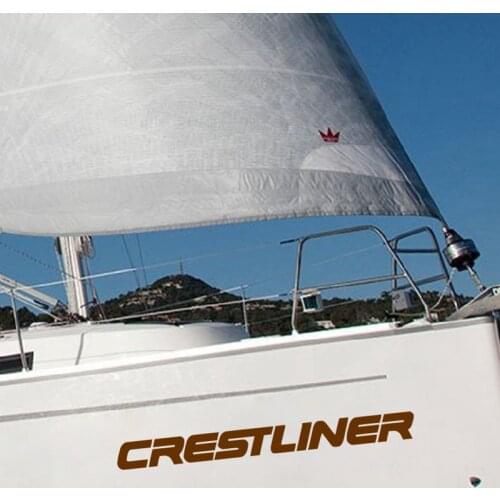 Set of 2 Decals For Crestliner Boat Decor Vinyl Stickers Removable Waterproof Decals Boat Decoration