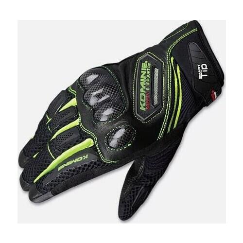 New One KOMINE GK-167 Carbon Fiber Mesh Motorcycle Mountain Bicycle Offroad Mens Gloves GK 167 Gloves