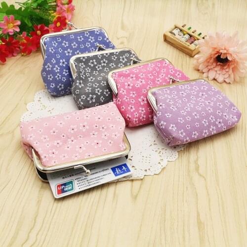 New Printing Coin Purse Women Wallet Small Flower Wallet Card Holder Coin Purse Clutch Handbag Billeteras
