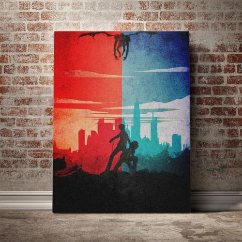 Yagami vs L Death Note Poster Canvas Wall Art Decoration prints for living Kid Children room Home bedroom decor painting