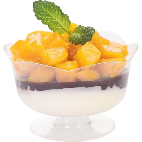 Promotion - Party Wedding Festival Suppliers, 82*53mm/120ml Disposable Plastic Tableware Dessert Bowl, 10/Pack
