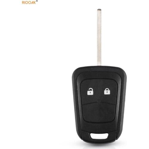 RIOOAK New 2PCS 2 Button Remote Key Shell For Chevrolet AVEO For Opel Camaro/Cruze/Equinox/Impala/Malibu/Sonic Key Fob Case