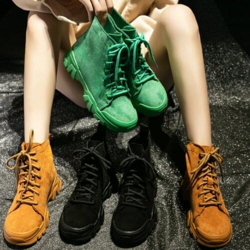 2019 Chic Autumn Women Shoes Retro High Heel Ankle Boots Female Block Mid Heels Casual Botas Mujer Booties Feminina R2-98