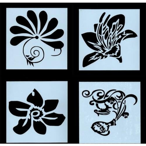 1pc Flower Printing Stencil DIY Walls Layering Painting Template Decor Scrapbooking Embossing Supplies Reusable