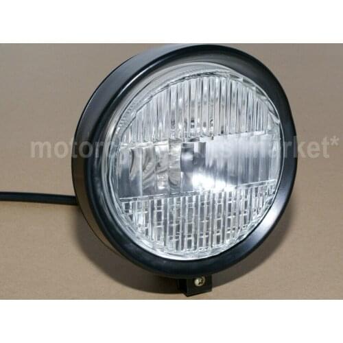 Universal Motorcycle Head Lamp Lampshade Grill Cover Retro Vintage Headlight for Harley Cafe Racer Bobber