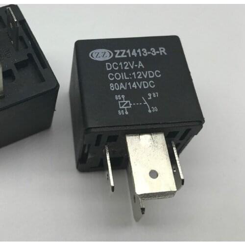[In stock] 5pcs ZZ1413-3-R 80A High power relay start / light / fan / air conditioner