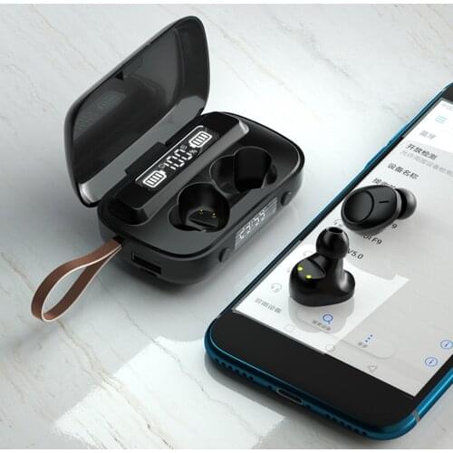 High Quality Multi-function Bluetooth Earphones 5.1 Wireless Earbuds with Charging Case IPX7 Waterproof TWS Stereo Headset