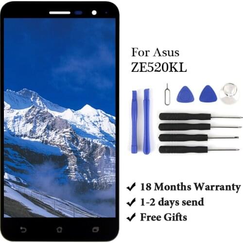 5.2"For Zenfone 3 ZE520KL Z017DA LCD Display Touch Screen Digitizer Assembly With Tools for ZE 520KL ze520kl z017da oem lcd