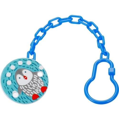 1PC Newborn Baby Pacifier Clip Chain Pacifier Clips with Anti-drop Chain Dummy Pacifier Chain Dummy Clip Nipple Holder Teether