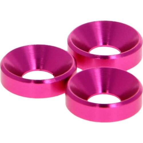 10pcs Metal Washers Aluminum Alloy M5*12*5mm Pink/Sapphire Blue/Orange/Burgundy/Purple/Titanium Gray/Black/Sky Blue/Silver/Green