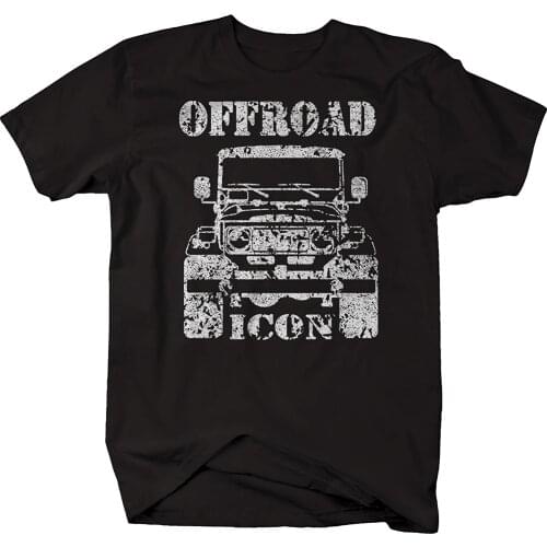 2019 Short Sleeve Cotton Man Clothing Lifestyle Graphix Distressed - Off Road Icon FJ Toyota Original Throw Tshirt T Shirts
