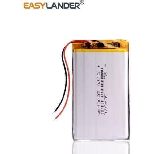 3.7V,2000mAH,504070 Polymer lithium ion / Li-ion battery for TOY,POWER BANK,GPS,mp3,mp4