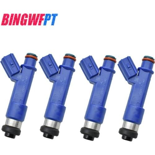 4PCS Fuel Injectors 2325021040 2320921040 23250-21040 23209-21040 For Toyota Yaris 2006-2014 1.5L L4 1NZFE