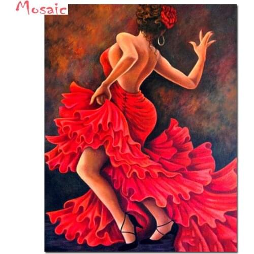 5D Diamond Painting Full Drill Square/round romantic Dancing woman Diamond Mosaic DIY Diamond Embroidery Wall Decor