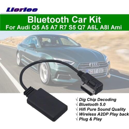 Bluetooth Car Kit For Audi Q5/A5/A7/S5/Q7/A6L Electronic Accessories BT Music Interface Wireless A2DP Adapter Cable