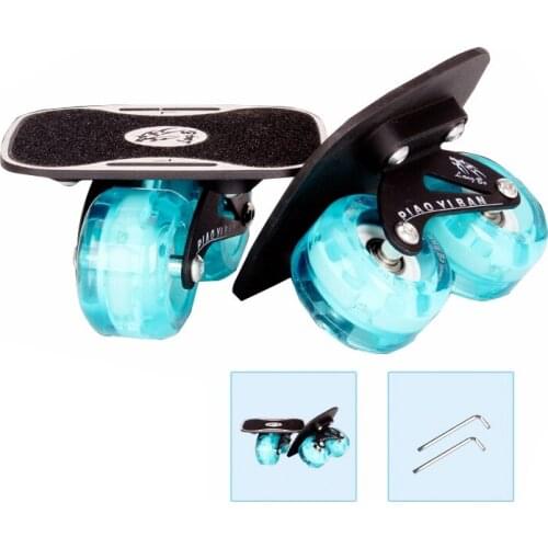 Free shipping free line skate drift board upgraded version flashing wheel